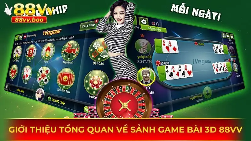 Một số thông tin cần nắm được về sảnh game bài 3D 88vv